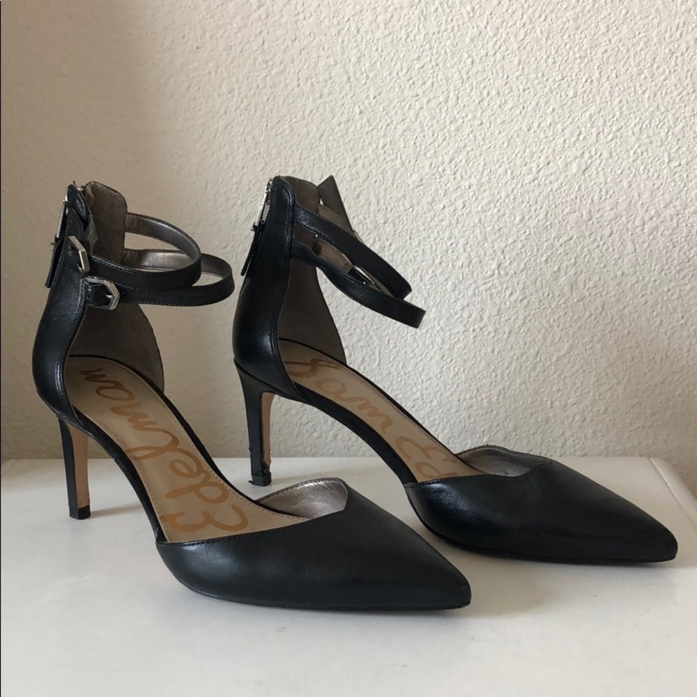 Sam Edelman pointed heels - black, size 6.5
